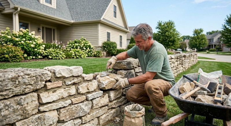 Brick Fence Repair in Grand Rapids, MI