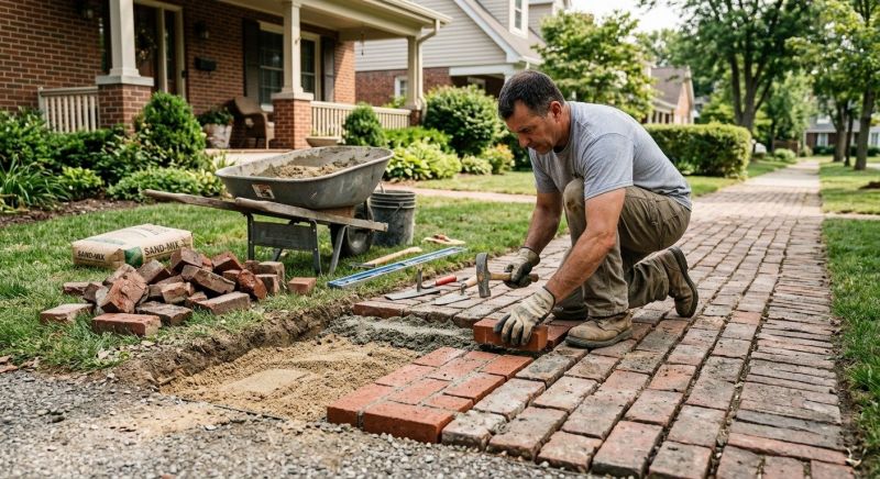 Brick Flatwork Repair in Alto, MI