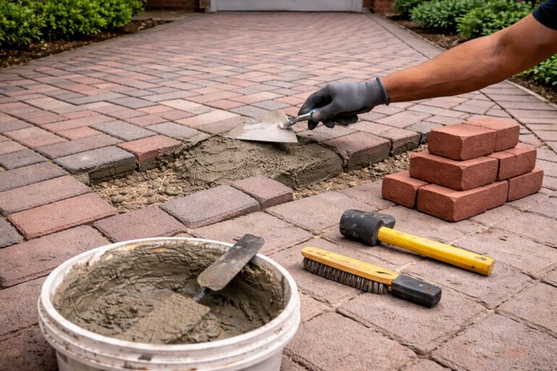 Brick Flatwork Repair in Cedar Springs, MI