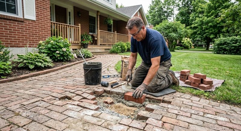 Brick Flatwork Repair in Lowell, MI