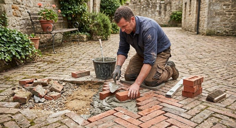 Brick Flatwork Repair in Middleville, MI