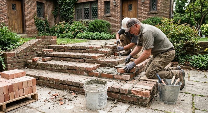 Brick Stairs Repair in Dorr, MI