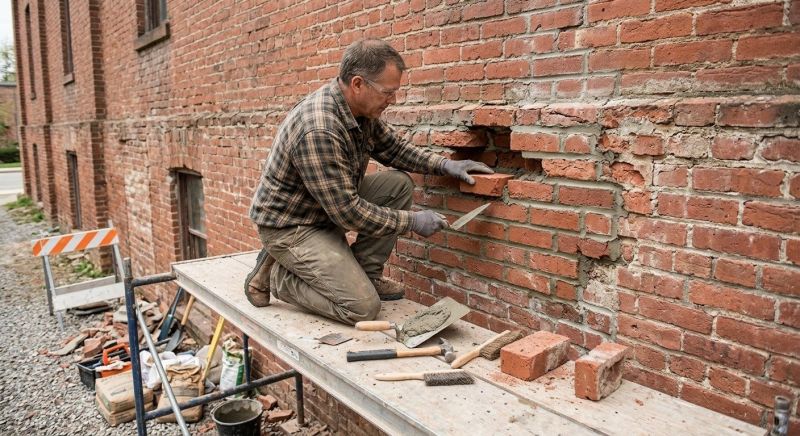 Brick Stairs Repair in Grandville, MI