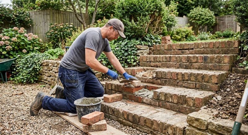 Brick Stairs Repair in Rockford, MI