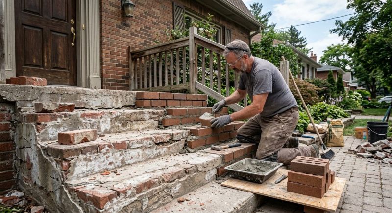 Brick Steps Repair in Grand Rapids, MI