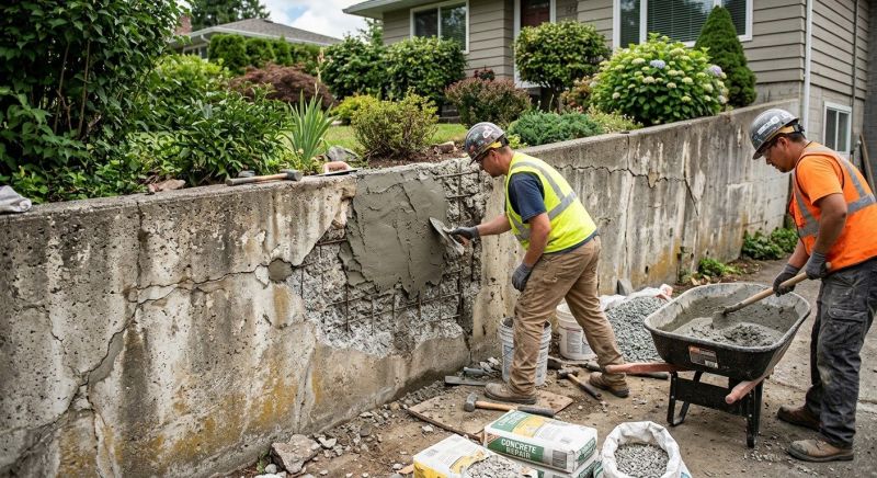 Retaining Wall Repair in Lowell, MI