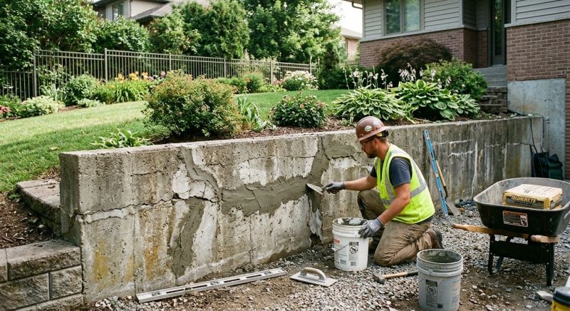 Retaining Wall Repair in Sparta, MI