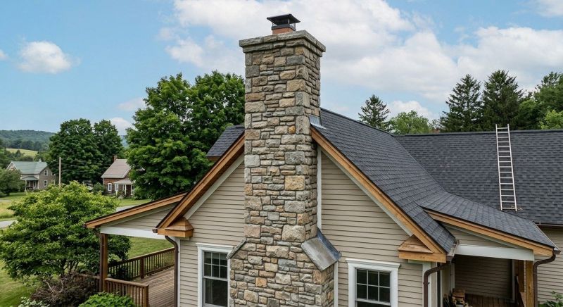Stone Chimney Installation in Casnovia, MI