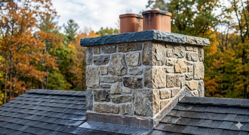 Stone Chimney Installation in Cedar Springs, MI