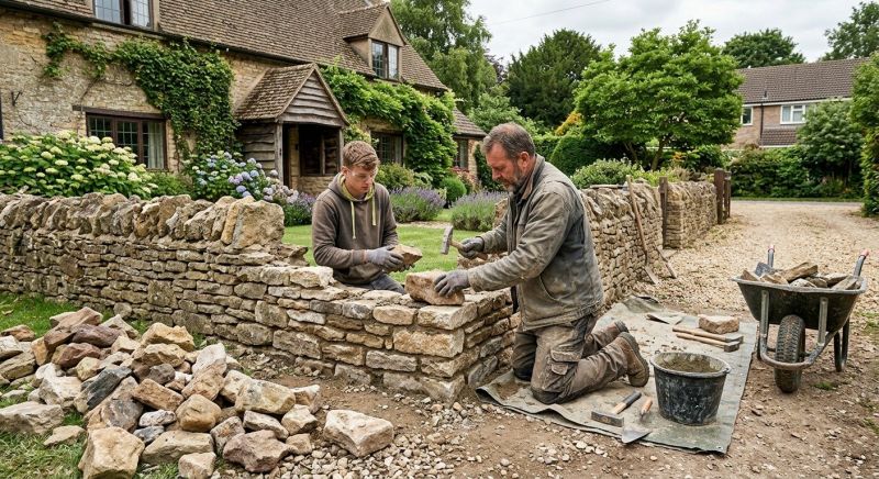 Stone Wall Repair in Byron Center, MI